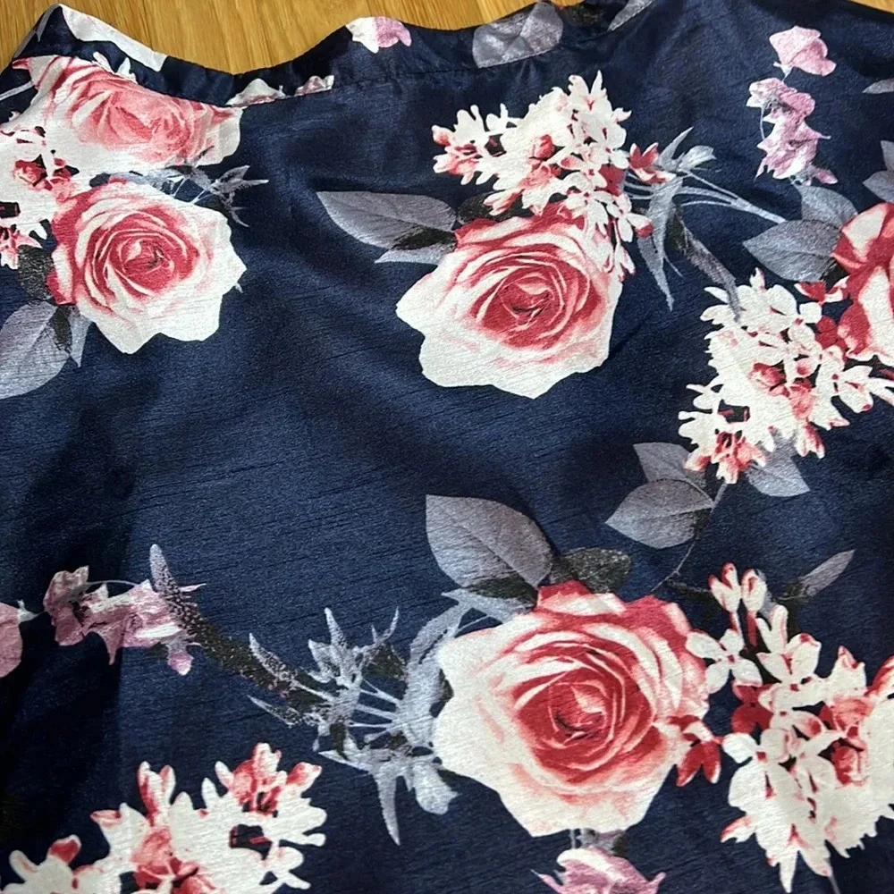 Floral‎ Satiny Skirt by My Michelle